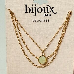 bijoux Bar Gold Layered Necklace